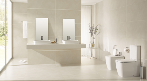 Cerámica Berlín, estilo Black&Nieve. La colección suma dos nuevos tonos para baños y cocinas